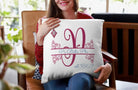 Pi Beta Phi 18" Monogram Throw Pillow Cover Pillow Covers
