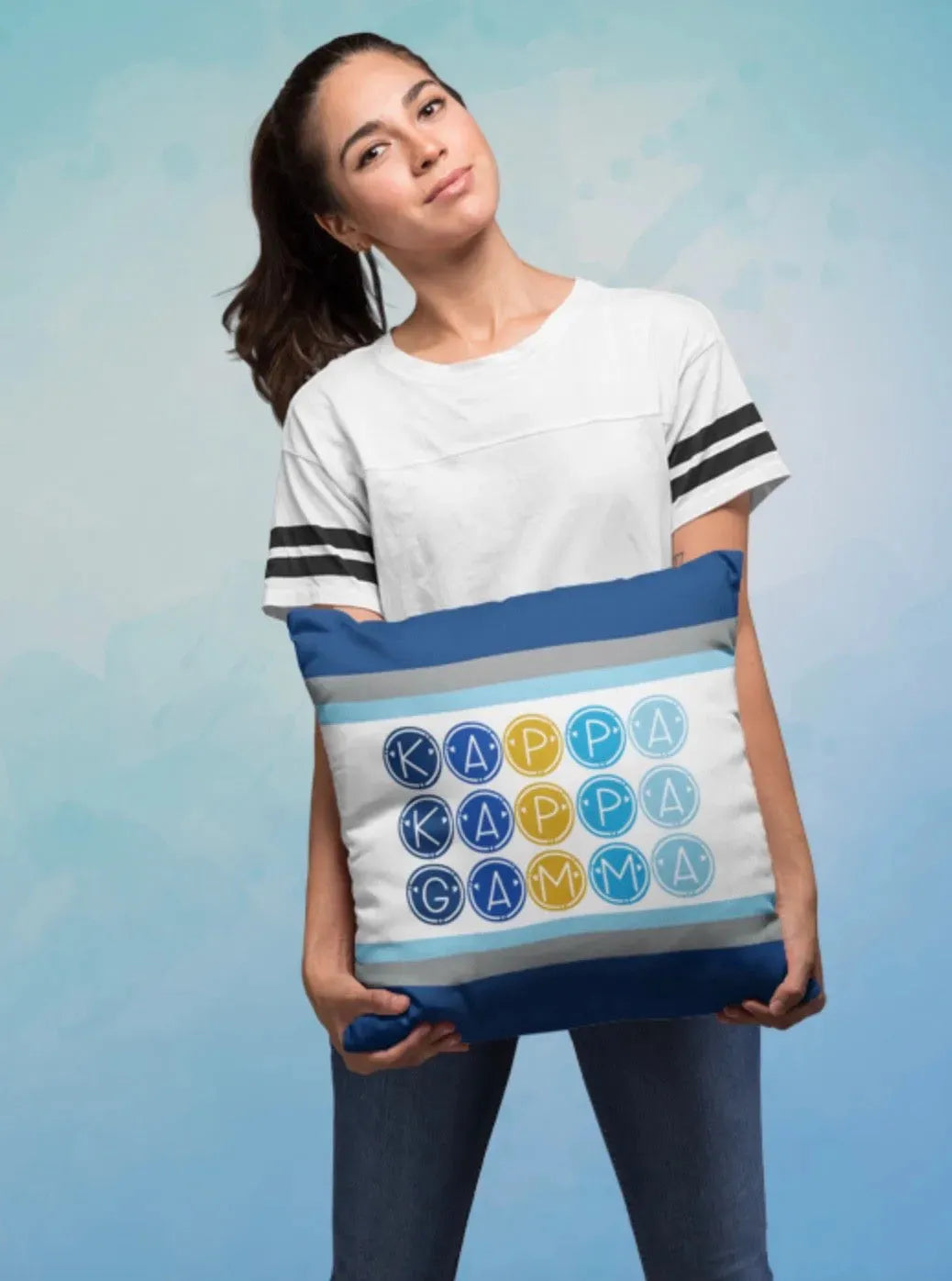 Kappa Kappa Gamma 18" Pillow Cover - Dots Pillow Covers