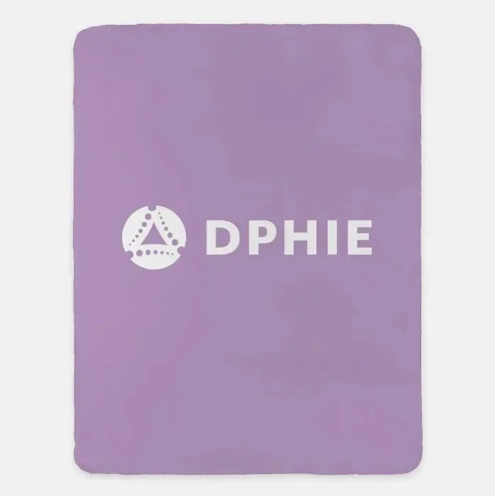 DPHIE XL 60x80 Sherpa Throw Blanket Light Purple Throw Blankets
