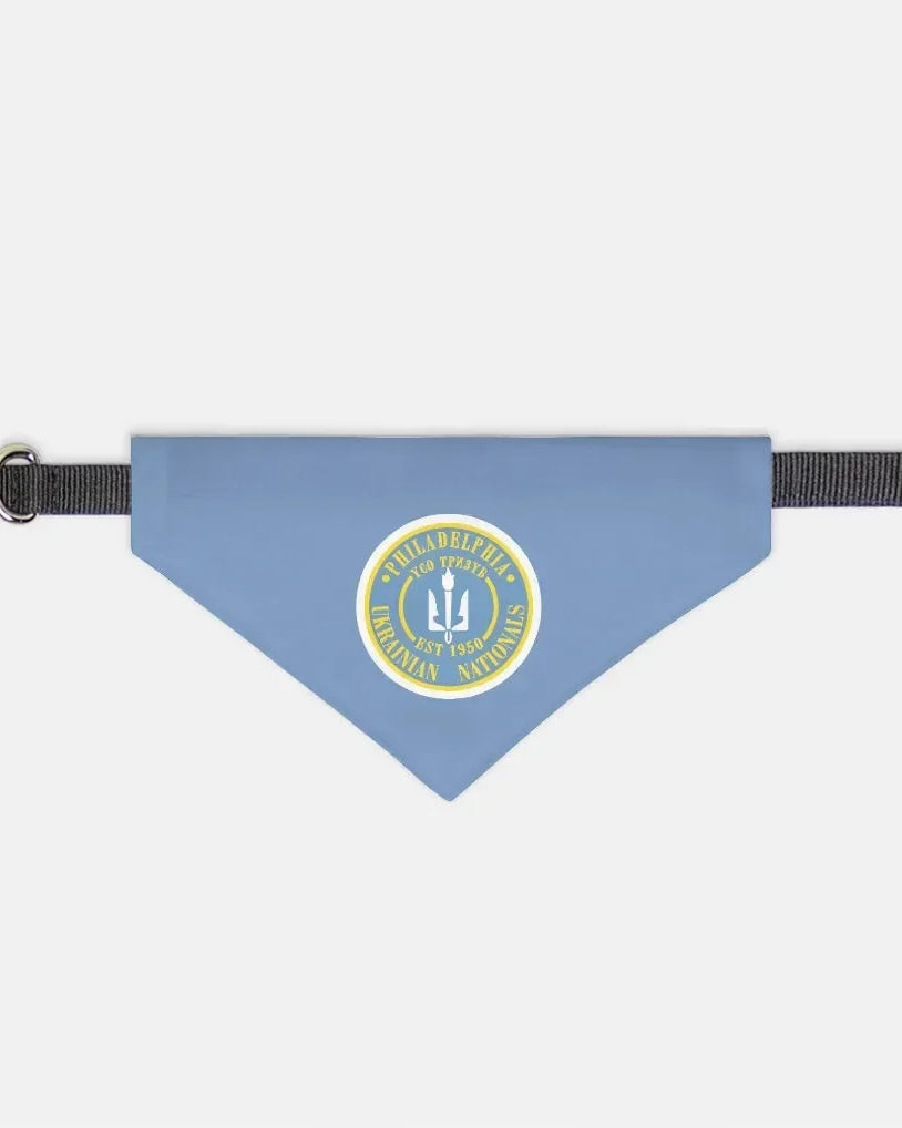 Philadelphia Ukrainian Nationals Blue Pet Bandana Small