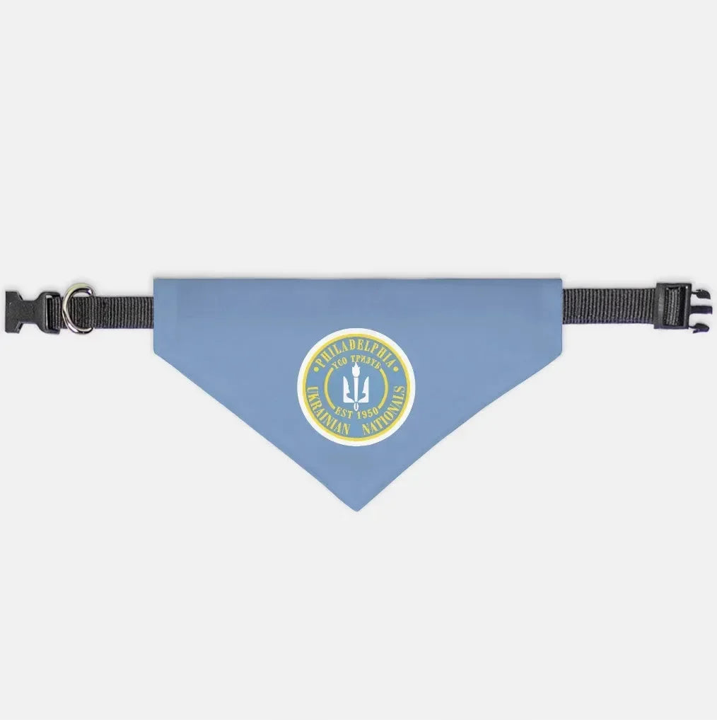 Philadelphia Ukrainian Nationals Blue Pet Bandana Small