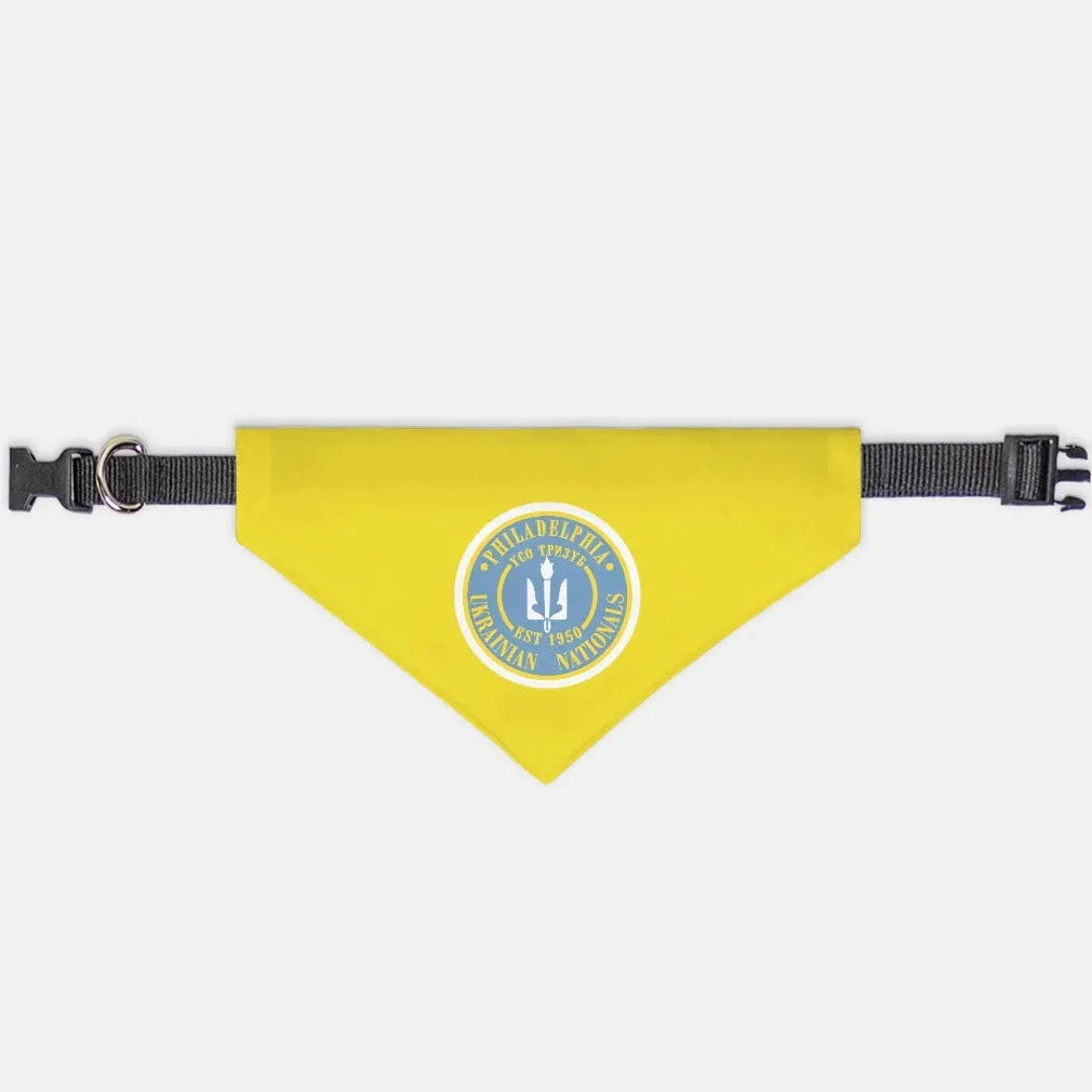 Philadelphia Ukrainian Nationals Gold Pet Bandana Small Pet Bandanas