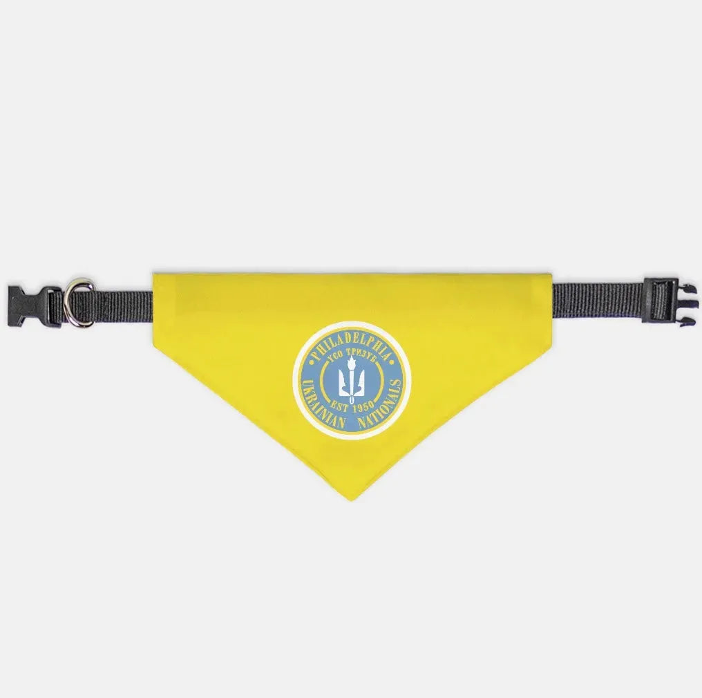 Philadelphia Ukrainian Nationals Gold Pet Bandana Small Pet Bandanas