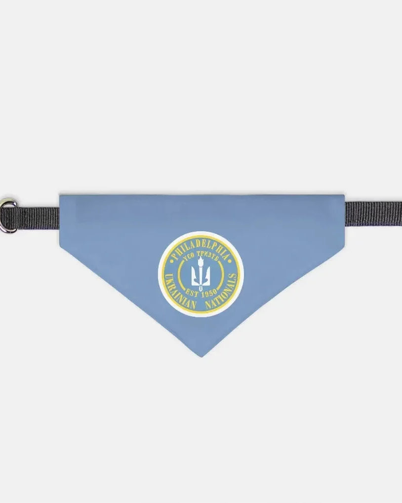 Philadelphia Ukrainian Nationals Blue Pet Bandana Medium