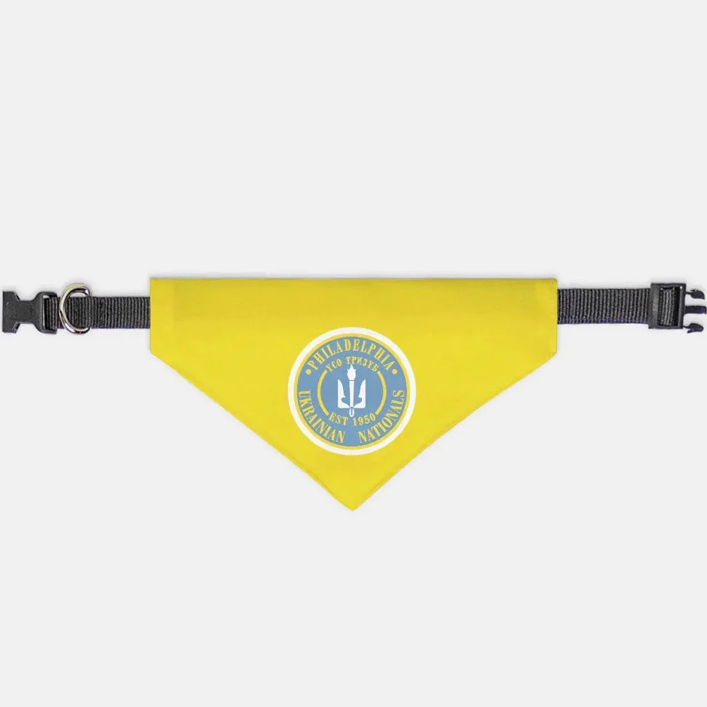 Philadelphia Ukrainian Nationals Gold Pet Bandana Medium Pet Bandanas