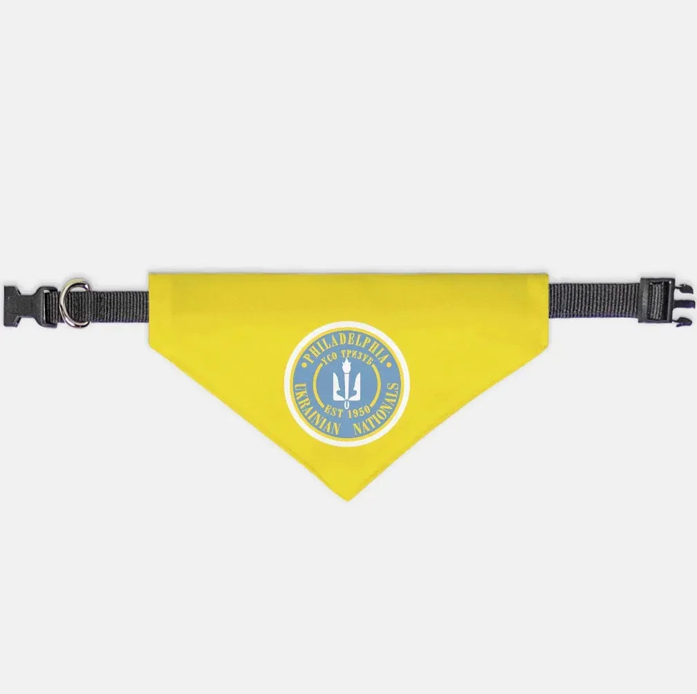 Philadelphia Ukrainian Nationals Gold Pet Bandana Medium Pet Bandanas