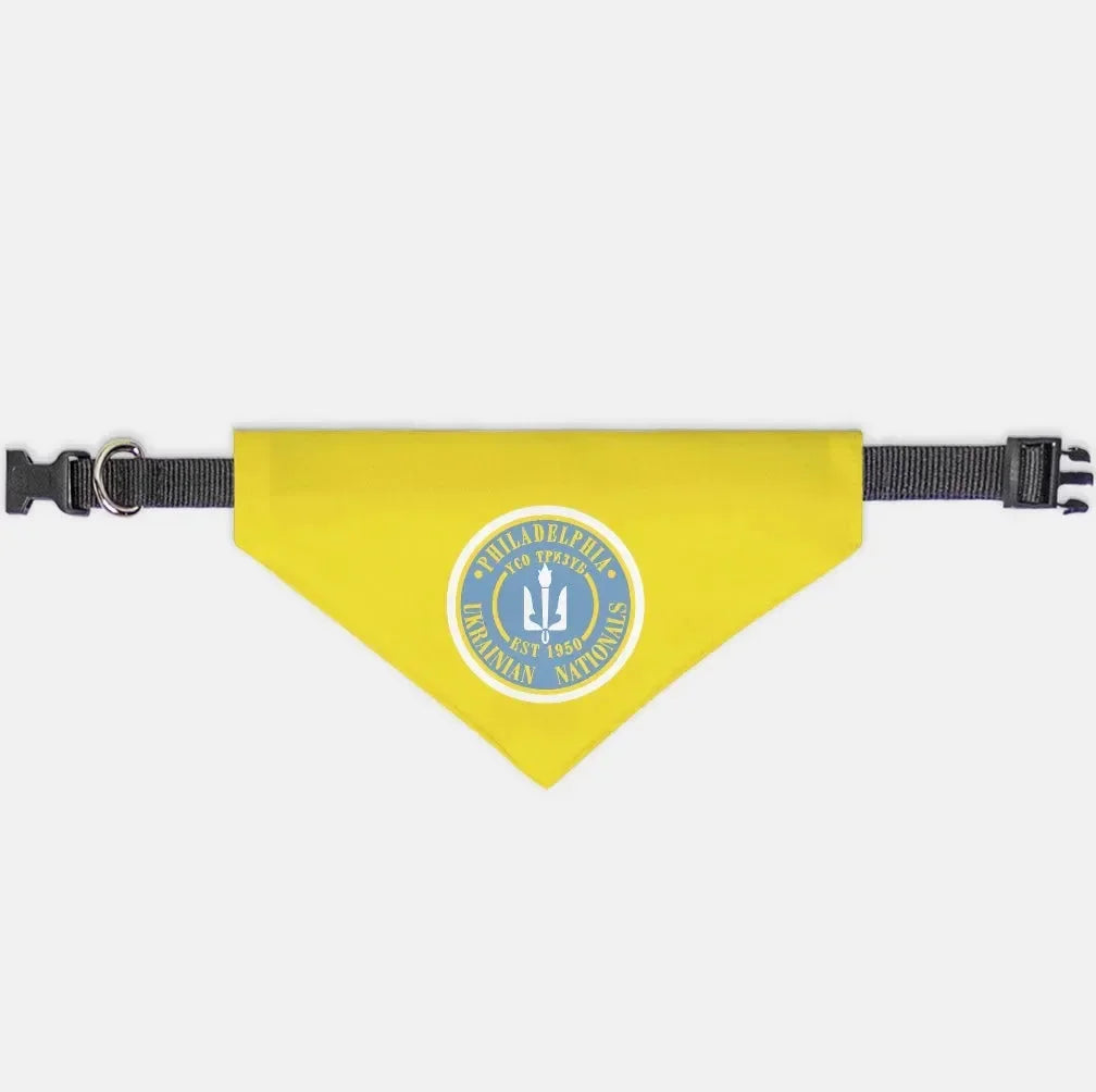 Philadelphia Ukrainian Nationals Gold Pet Bandana Medium Pet Bandanas