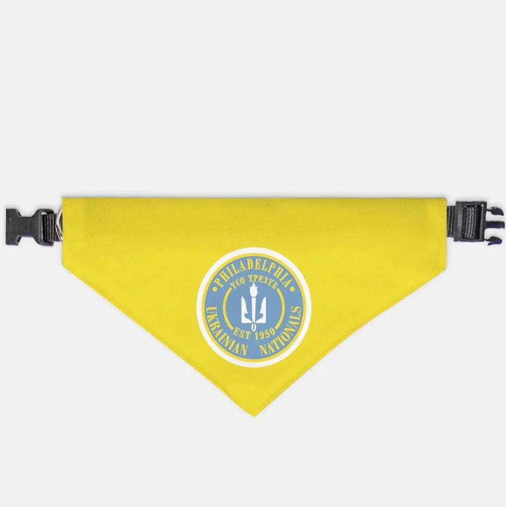 Philadelphia Ukrainian Nationals Gold Pet Bandana XL Pet Bandanas