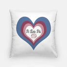 Pi Beta Phi 18" Throw Pillow Cover - Heart Pillow Covers