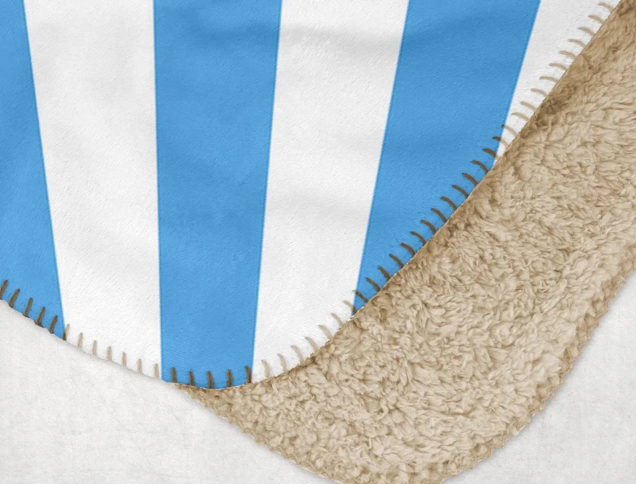 Alpha Delta Pi XL 60x80 Sherpa Throw Blanket - Aldephean Blue Starburst Crest Throw Blankets