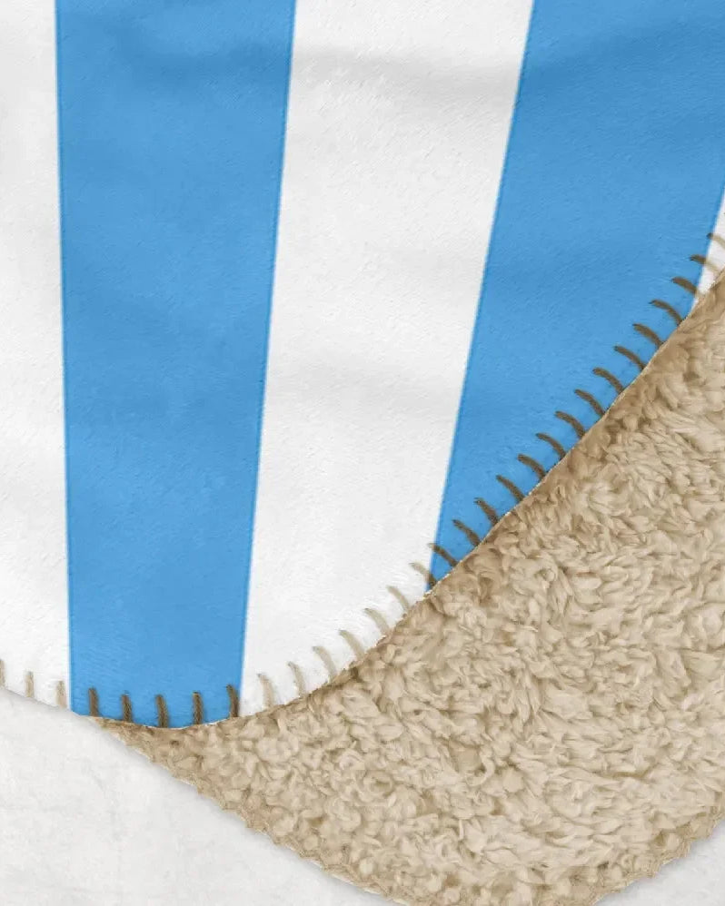 Alpha Delta Pi XL 60x80 Sherpa Throw Blanket - Starburst Throw Blankets