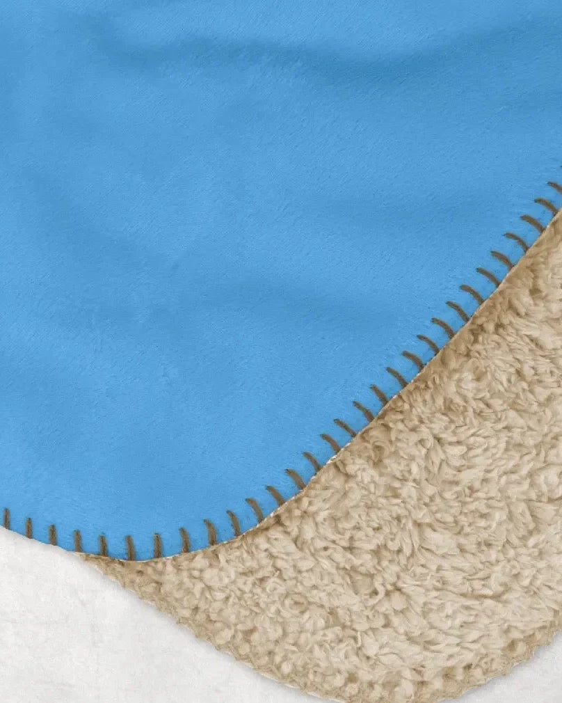 Alpha Delta Pi XL 60x80 Alphie Retro Sherpa Throw Blanket Throw Blankets