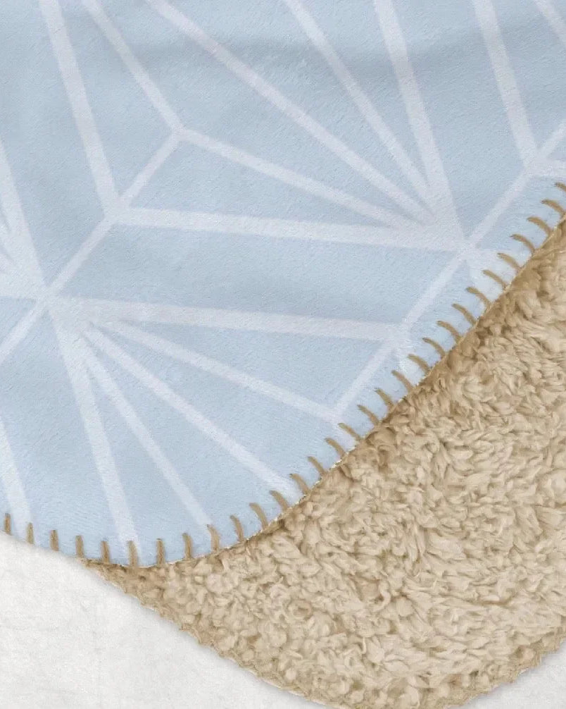 Alpha Delta Pi XL 60x80 Sherpa Throw Blanket - Diamond Horizon Throw Blankets