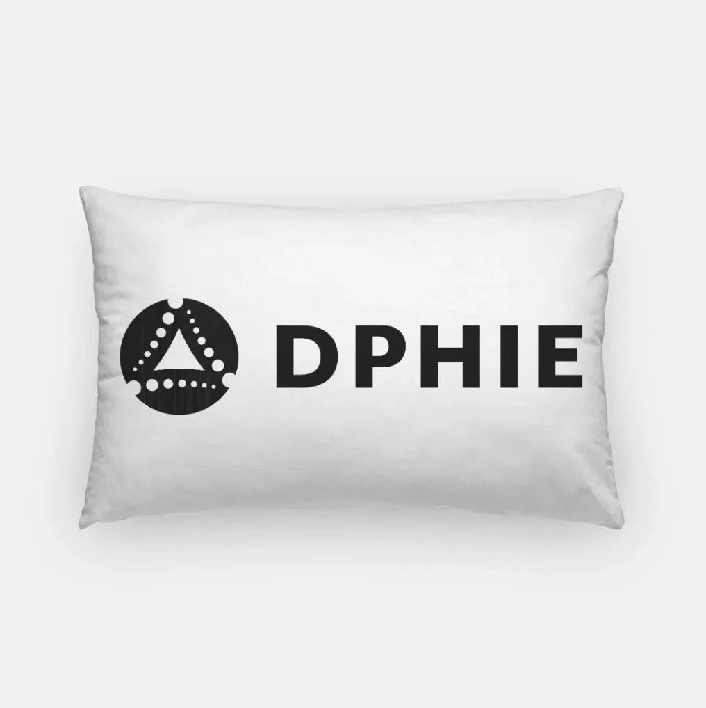 DPHIE Traditional Lumbar Pillow Cover White Black Pillow Covers