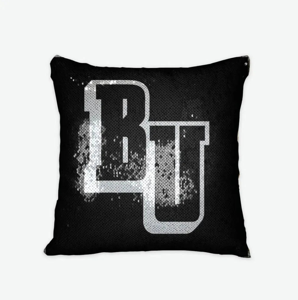 Belmont University Sequin Pillow Cover - BU Pillow Covers