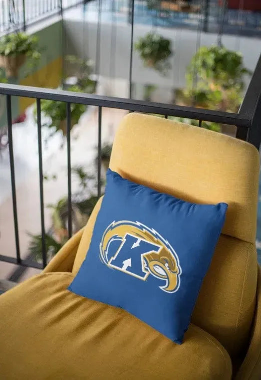 Kent State University 18" Throw Pillow Cover - Blue Traditional Pillow Covers