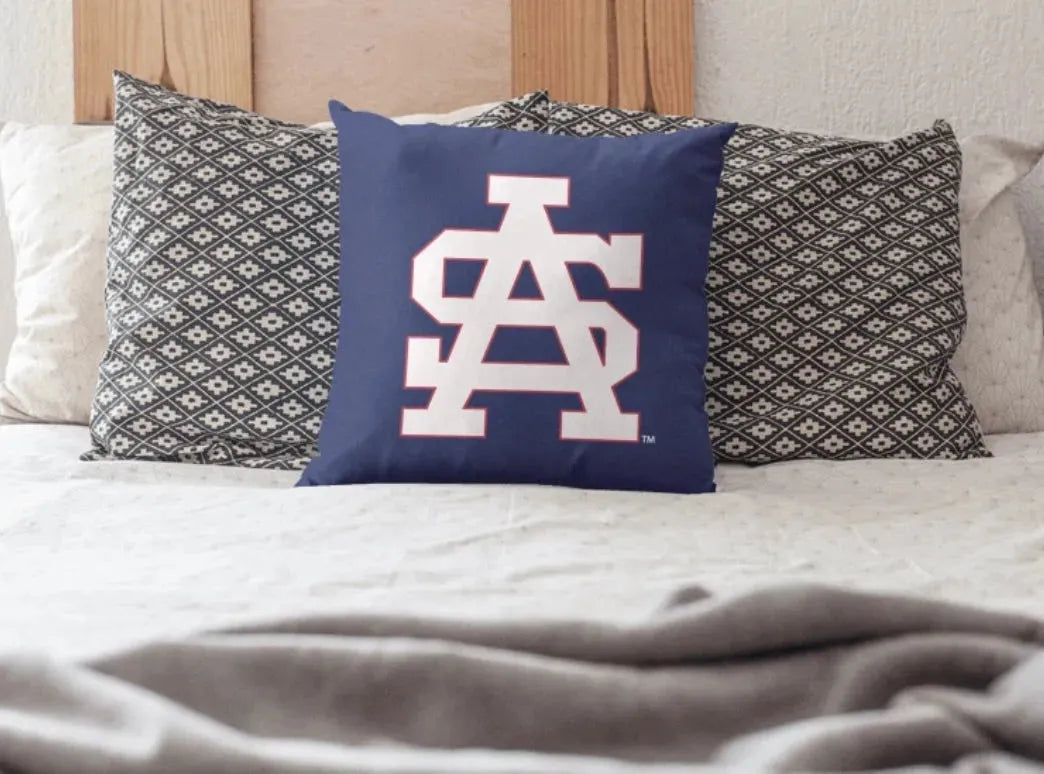 South Alabama 18" Throw Pillow Cover - USA SA White Letters Pillow Covers