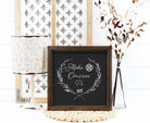 Alpha Omicron Pi 12x12 Wood Framed Sign - Wheat Frame Wall Art & Signs