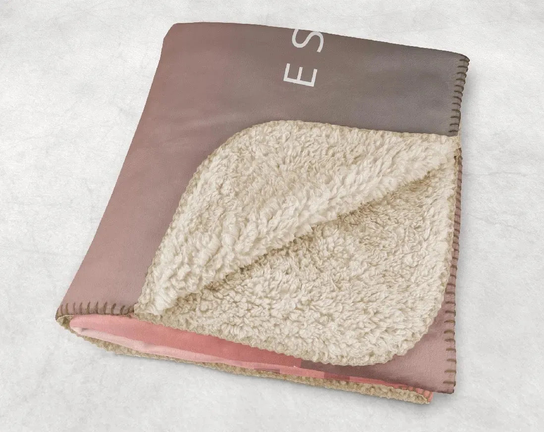 Gamma Phi Beta XL 60x80 Sherpa Throw Blanket - Gradient Throw Blankets