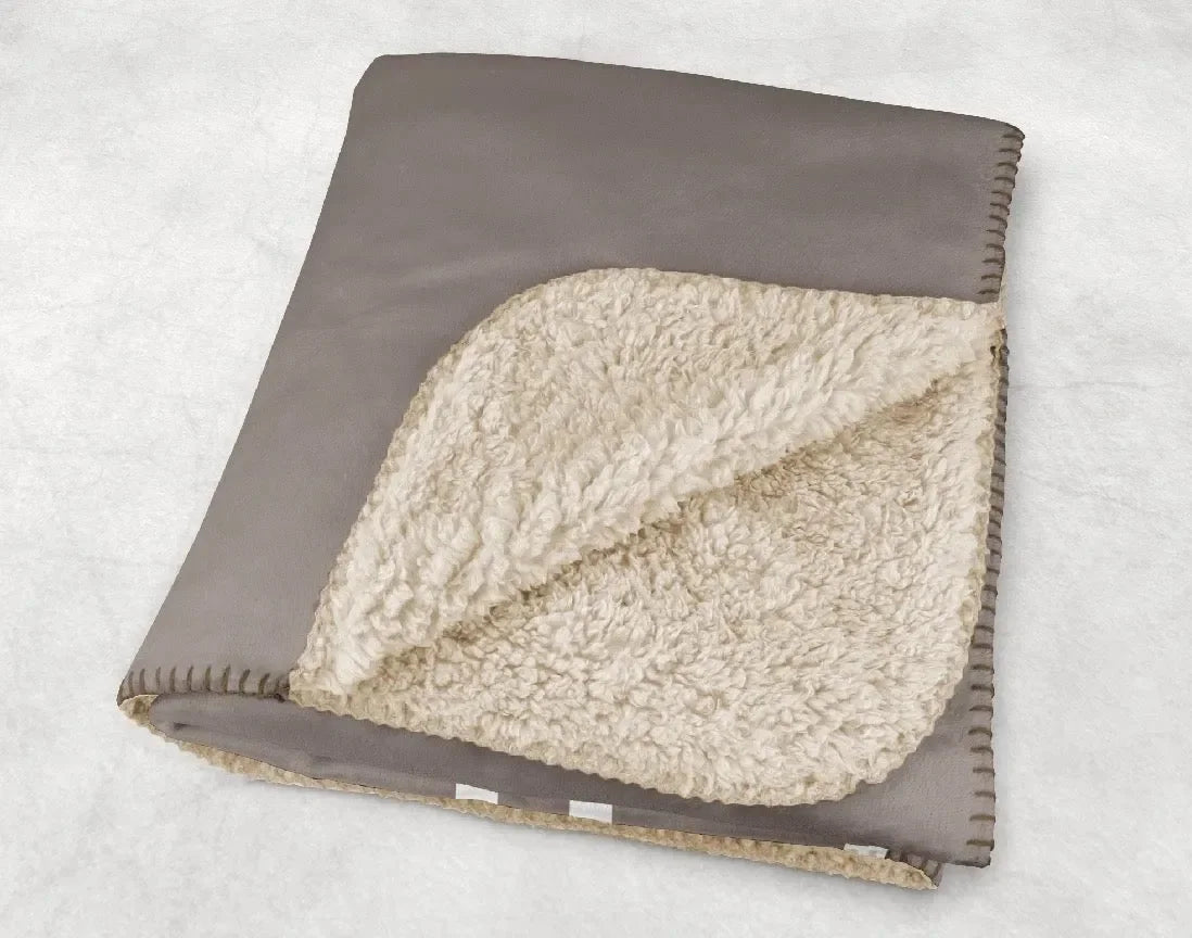 Gamma Phi Beta XL 60x80 Sherpa Throw Blanket - Crescent A-La-Mode Throw Blankets