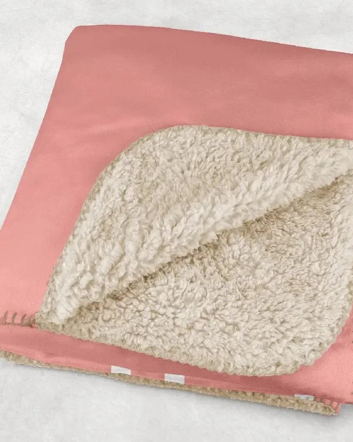 Gamma Phi Beta XL 60x80 Sherpa Throw Blanket - Color Block Throw Blankets