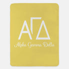 Alpha Gamma Delta XL 60x80 Sherpa Throw Blanket Buff Throw Blankets