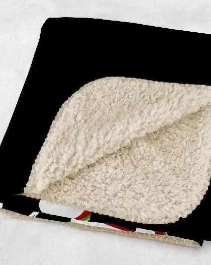 Alpha Gamma Delta XL 60x80 Sherpa Throw Blanket - Retro Throw Blankets