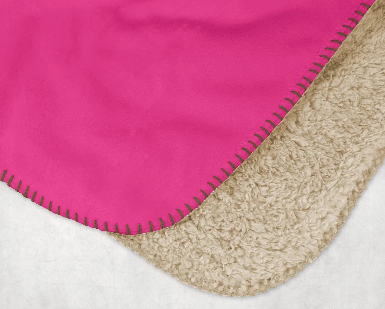 Phi Mu XL 60x80 Sherpa Blanket - Color Block Throw Blankets