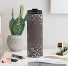Gamma Phi Beta Thermal Tumbler 16 oz. - Brownstone Glitter Drinkware