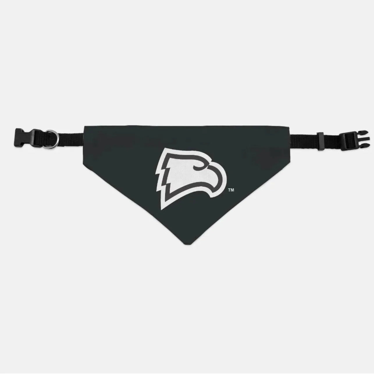 Winthrop University Collar Pet Bandana - Black Medium Pet Bandanas