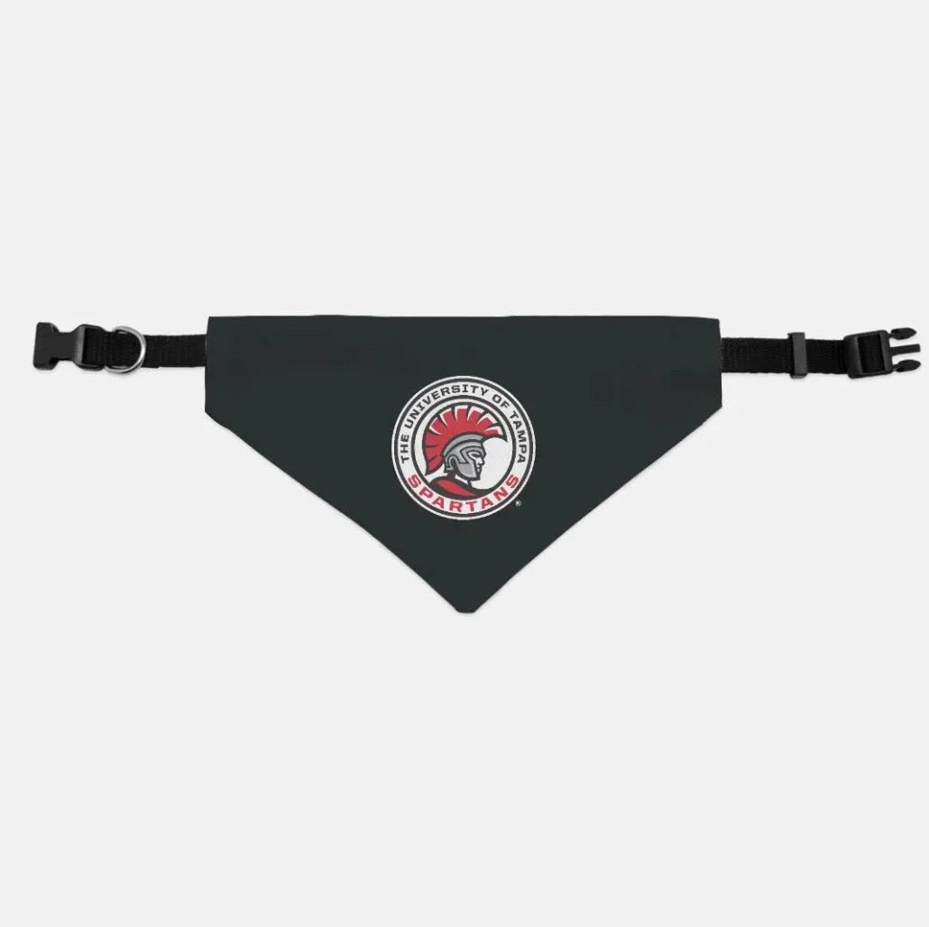 University of Tampa Pet Bandana - Spartan Seal Small Pet Bandanas