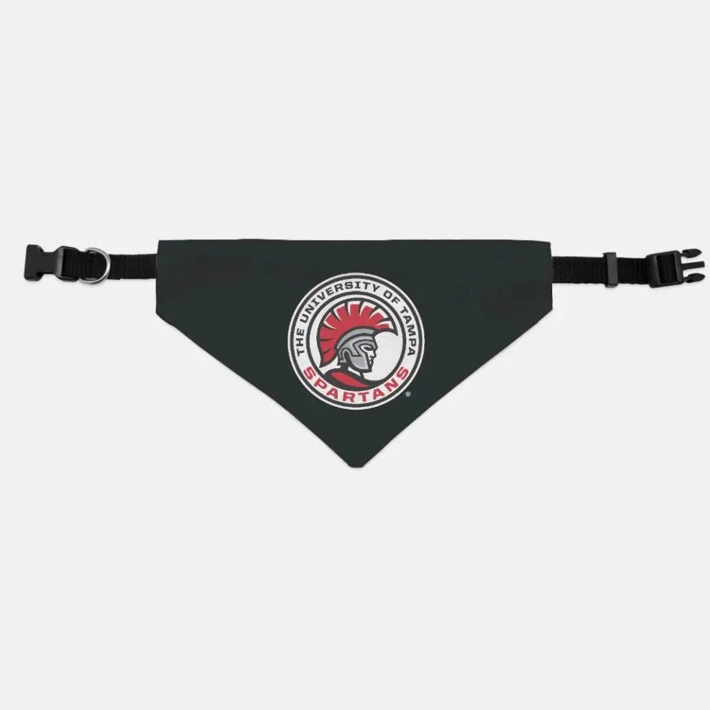 University of Tampa Pet Bandana - Spartan Seal Medium Pet Bandanas
