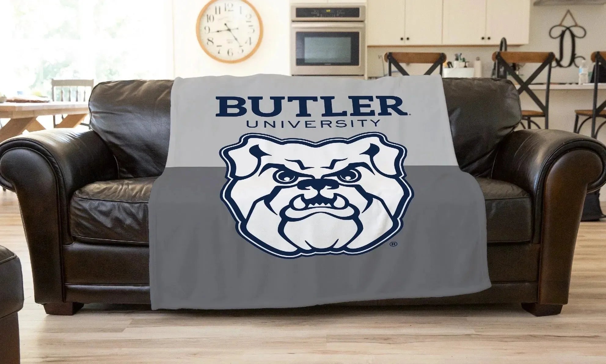 Butler University Sherpa Blanket - Color Split XL 60x80 Throw Blankets