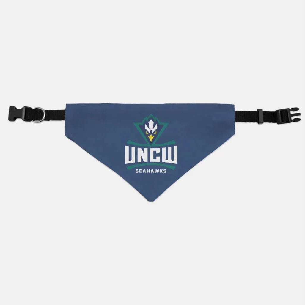 UNCW Pet Bandana - Navy Medium Pet Bandanas