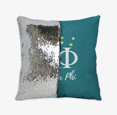 Alpha Phi Sequin Pillow Cover - Aqua Constellation Pillow Covers