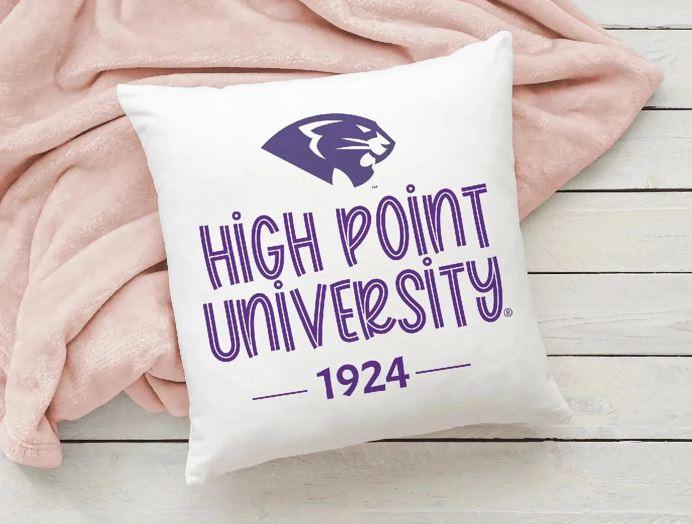 High Point University 1924 Pillow Cover 18" Pillow Covers
