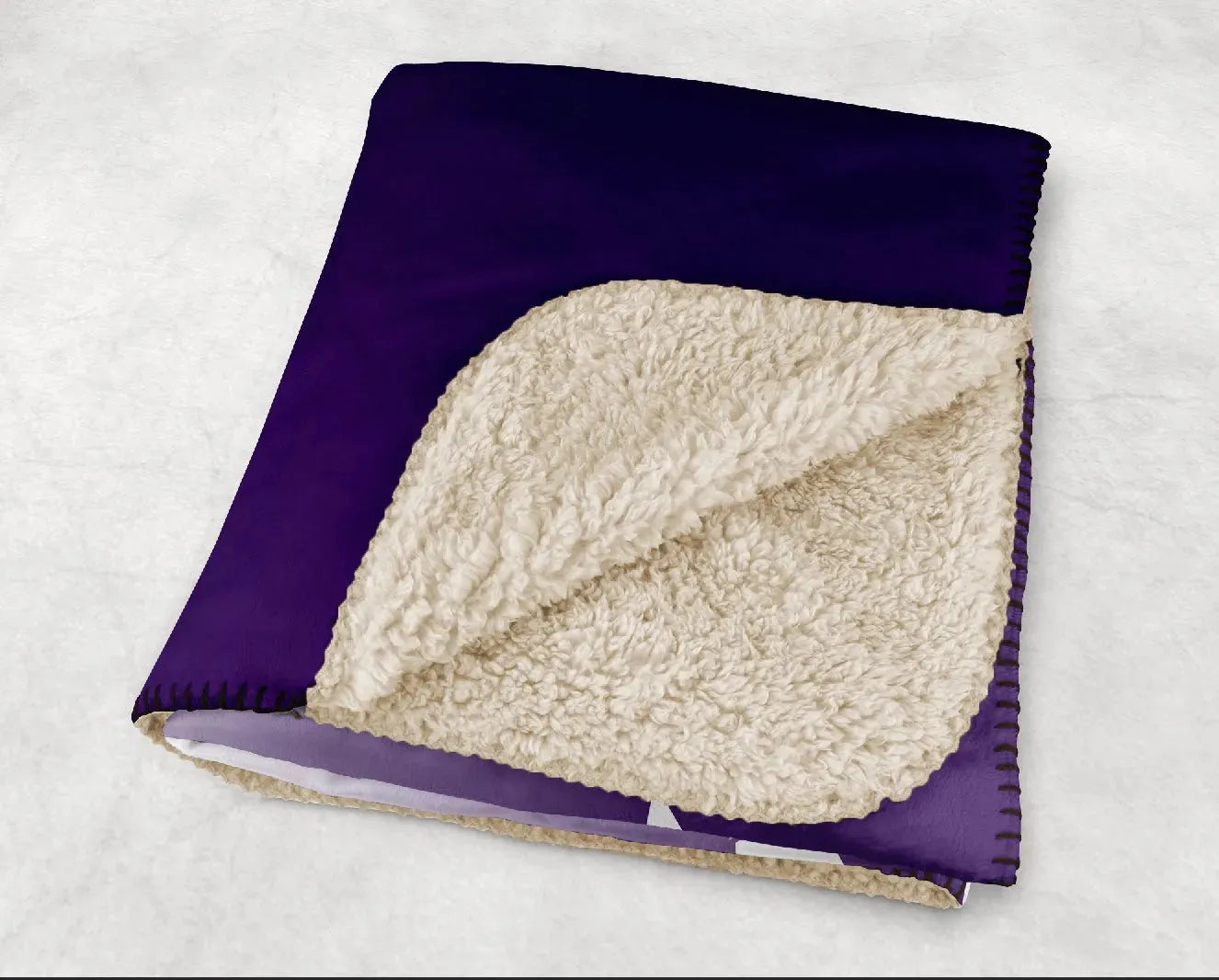 HPU XL 60x80 Sherpa Throw Blanket - Gradient Throw Blankets