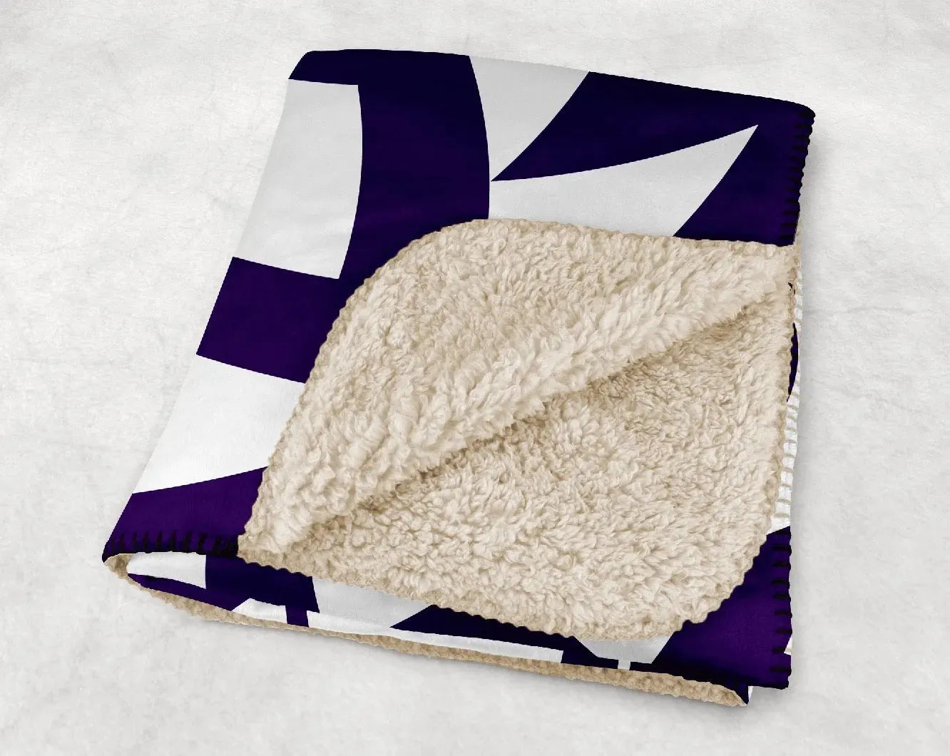Kansas State University Sherpa Blanket - Tribal 60"x80" Throw Blankets