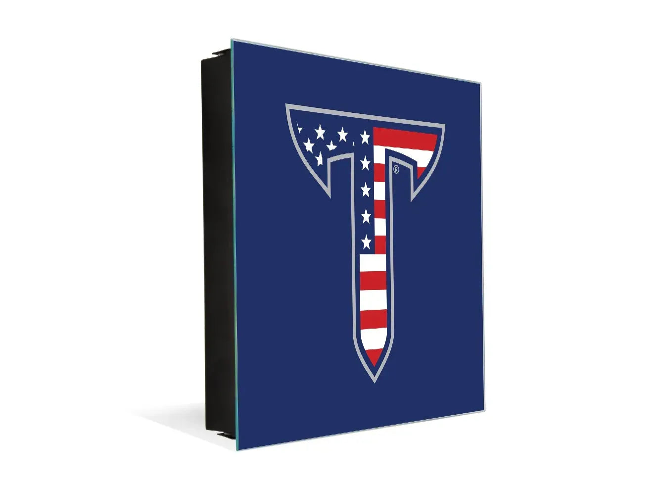 3-in-1 Troy University Magnetic Dry-Erase Key Box - American Flag T Key Box