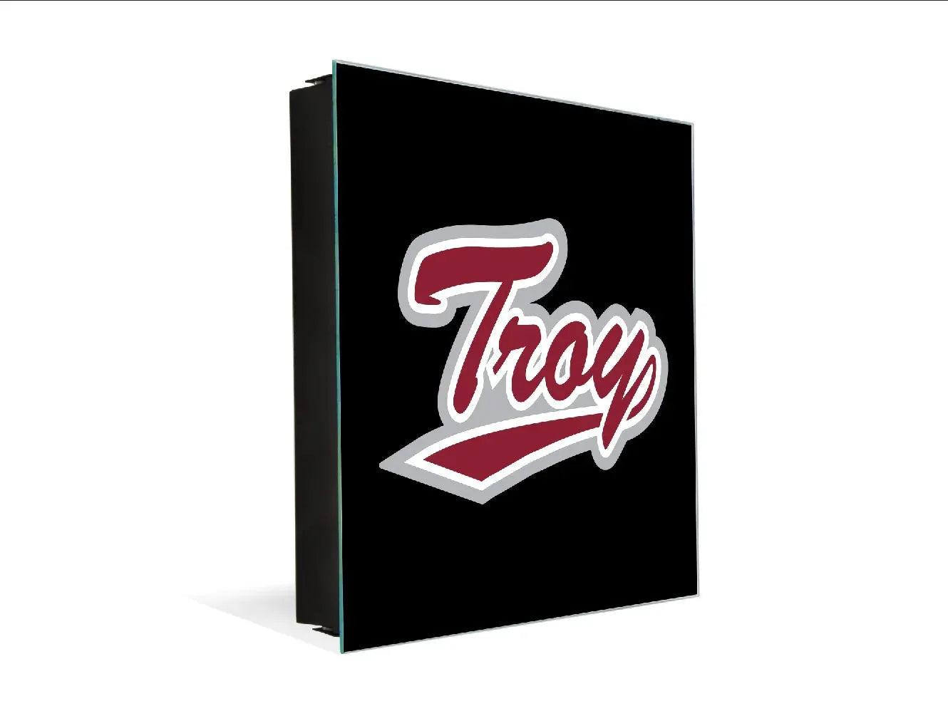 3-in-1 Troy University Magnetic Dry-Erase Key Box Black Key Box