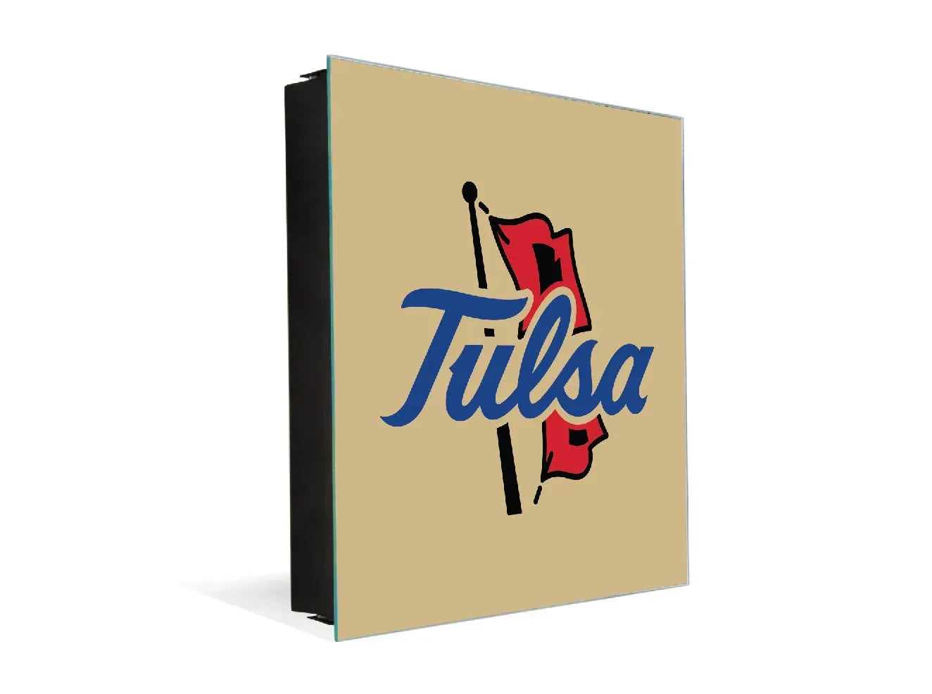 3-in-1 University of Tulsa Magnetic Dry-Erase Key Box Gold Key Box