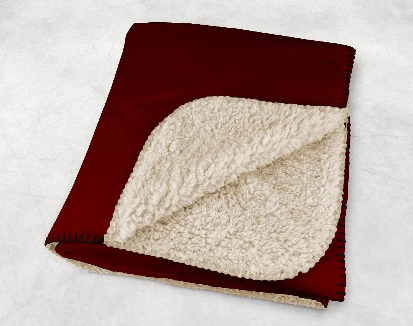 Winthrop University Sherpa Throw Blanket - Garnet Gradient Throw Blankets
