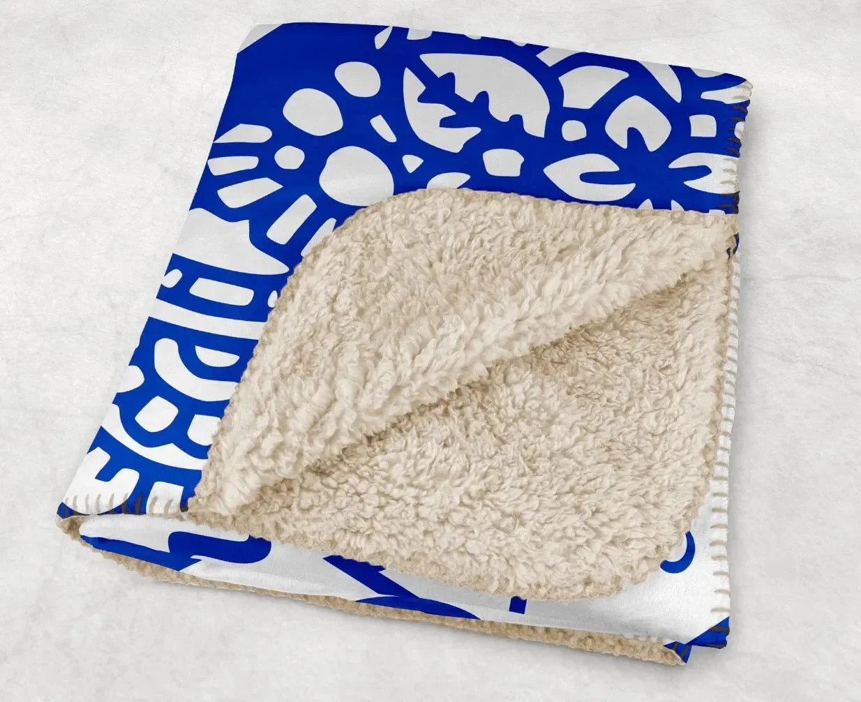 Tri Delta XL 60x80 Sherpa Blanket - Mandala Dolphin Throw Blankets
