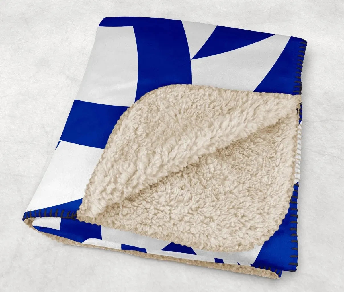 Georgia State University XL 60x80 Sherpa Blanket -Tribal Throw Blankets