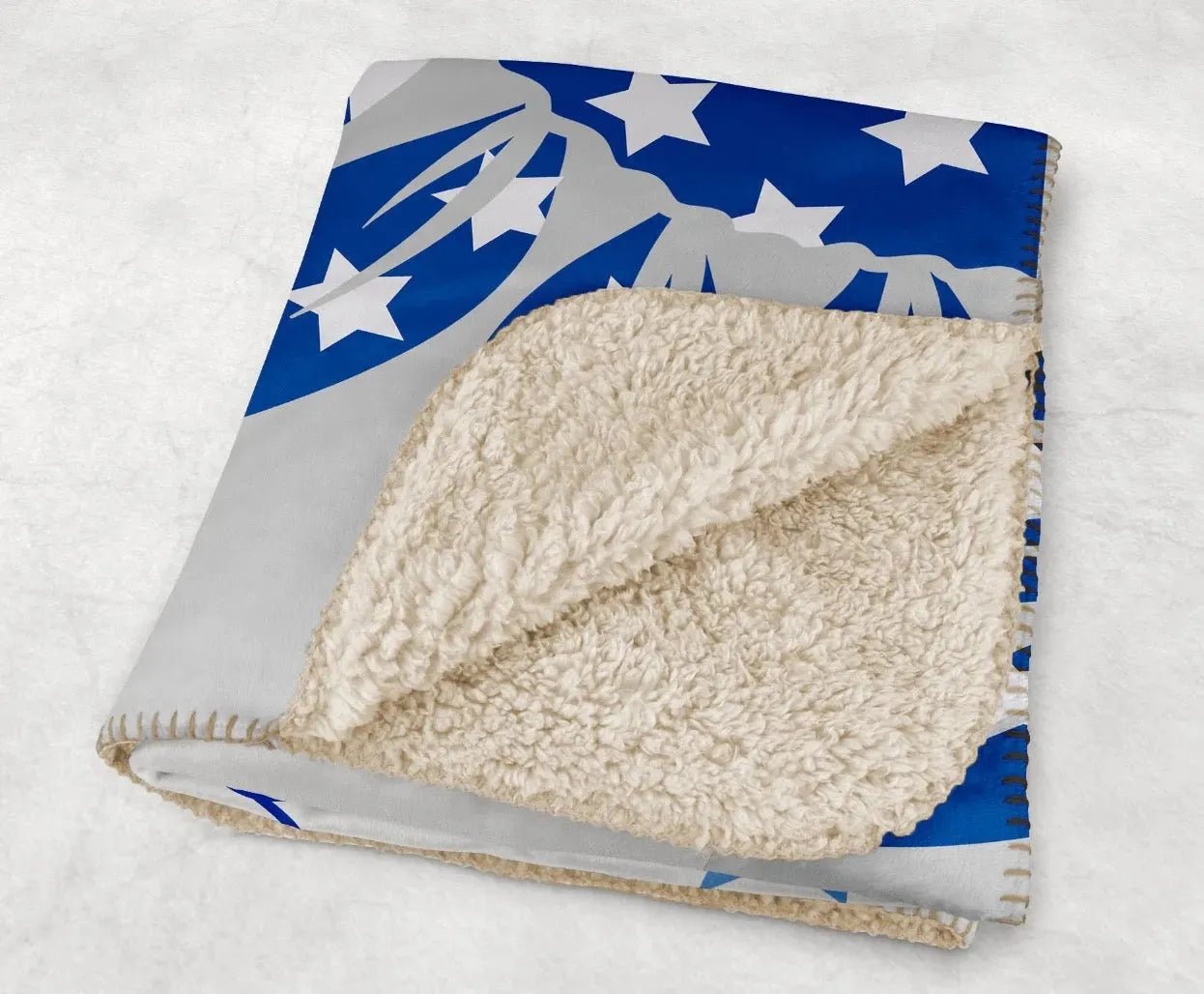 Georgia State XL 60x80 Sherpa Throw Blanket - America Sunflower Throw Blankets