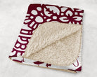 Alpha Phi XL 60x80 Sherpa Throw Blanket - Lily Mandala Throw Blankets