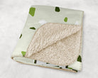 Alpha Chi Omega XL 60x80 Sherpa Throw Blanket Olive Terrazzo Pattern Throw Blankets