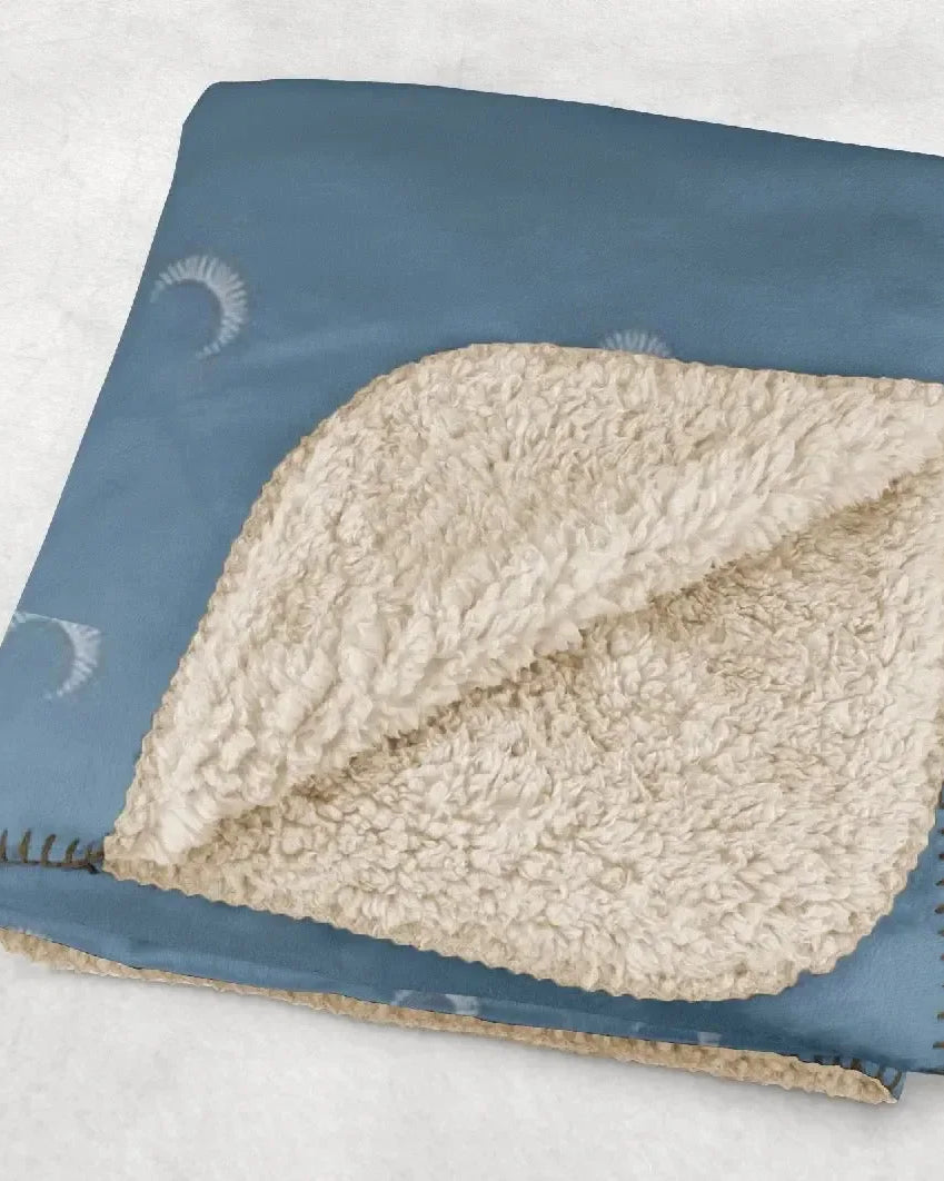 Gamma Phi Beta XL 60x80 Sherpa Throw Blanket - Crescent Throw Blankets