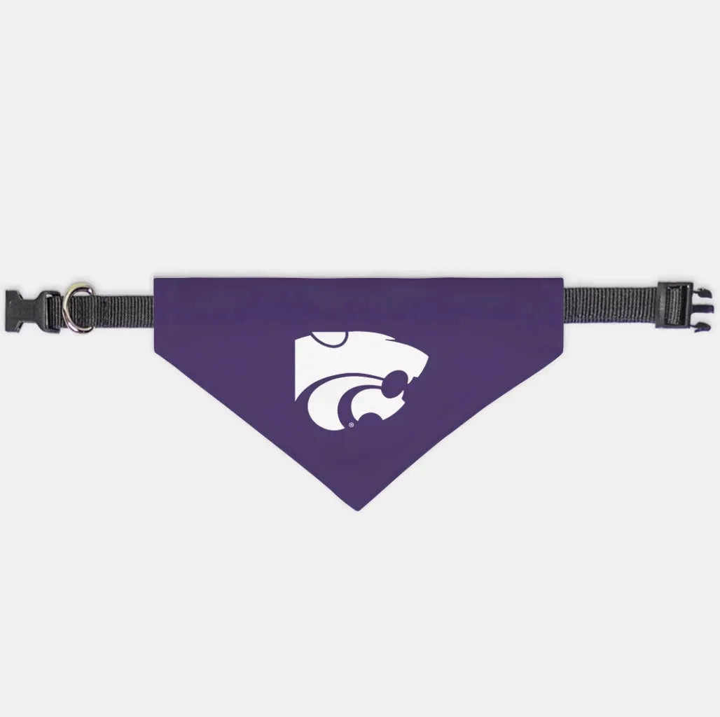 Kansas State University Wildcat Pet Bandana - Purple Small Pet Bandanas