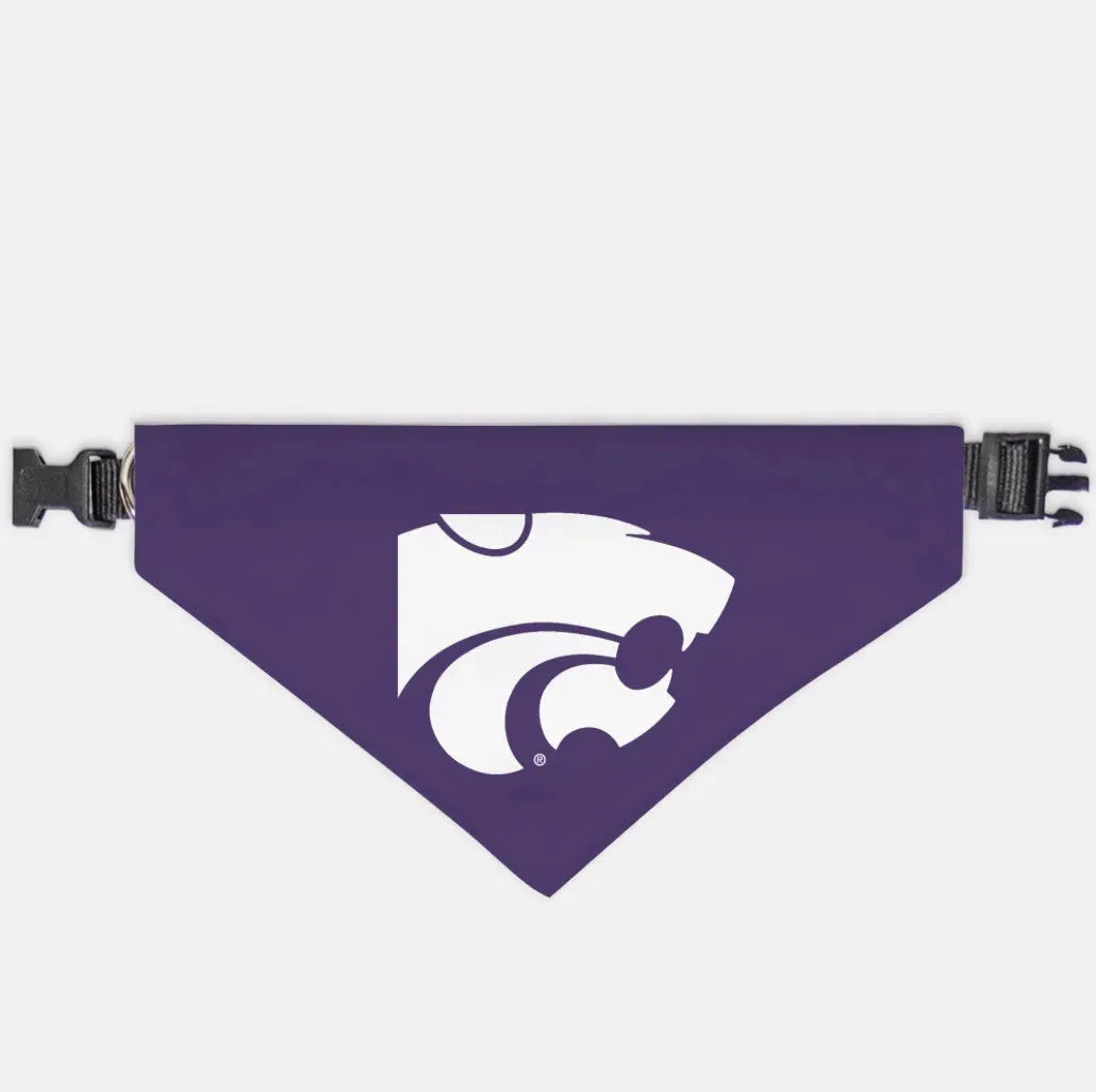 Kansas State University Wildcat Pet Bandana - Purple XL Pet Bandanas